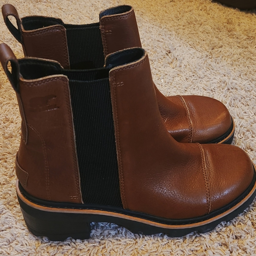 Brown Leather Ankle Boots